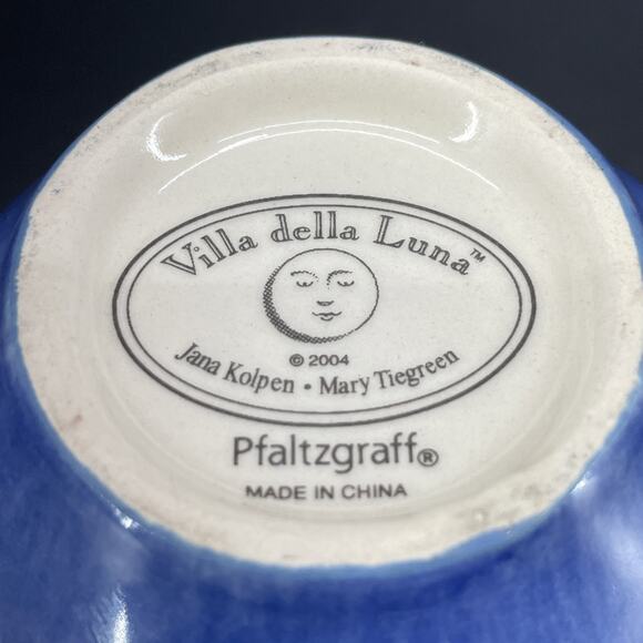 Pfaltzgraff Villa Della Luna Rare Teacup 2004 Dancing w/the Moon Kolpen/Tiegreen - Picture 6 of 7